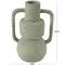 14" Light Gray Paper Mache Textured Vase